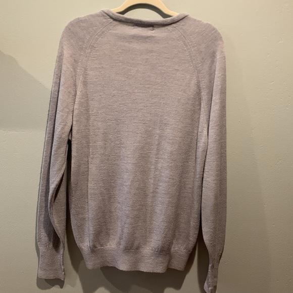 Vintage Christian Dior Classic Gray Knitwear Men’s V Neck Sweater Made in USA - Picture 9 of 12